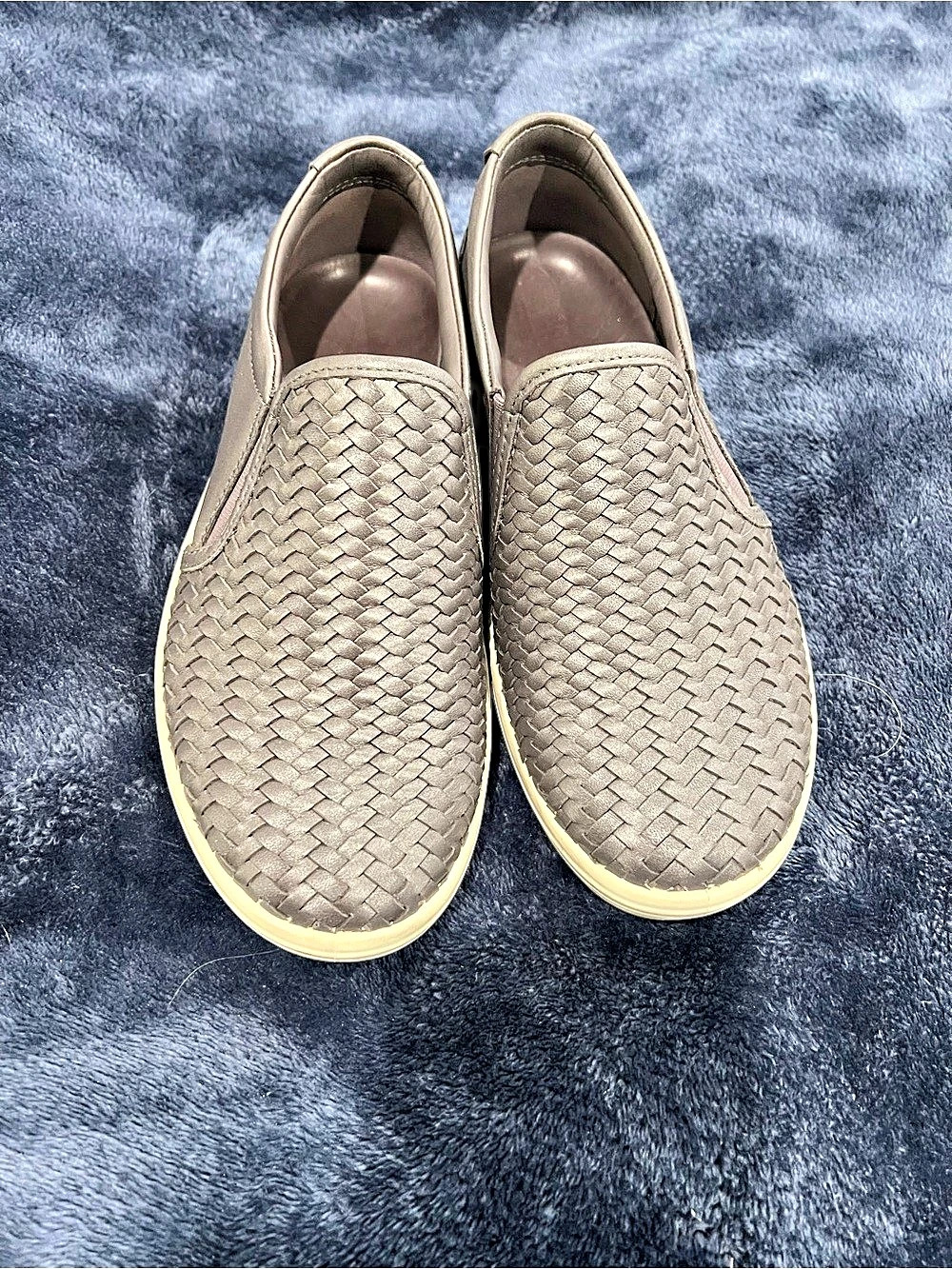 ECCO Soft 7 Woven Slip-On Sneakers EU 36 Gray